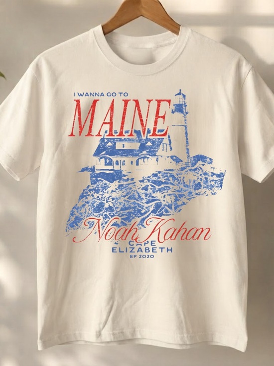 Gildan Other - Noah Kahan "Cape Elizabeth" Graphic T-Shirt _ OFF WHITE